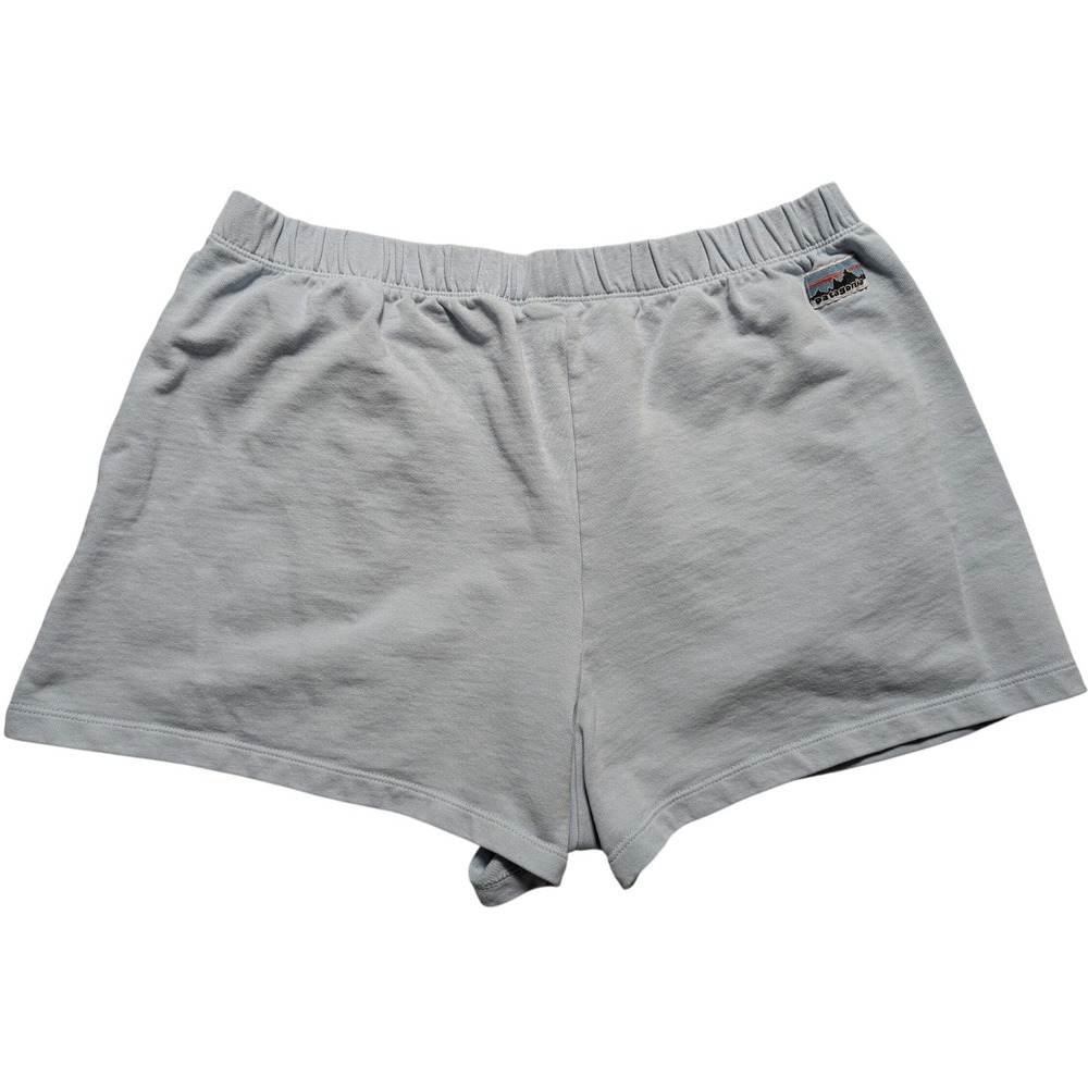 Patagonia Regenerative Organic Certified Cotton Women Large Blue 3" Sweat Shorts